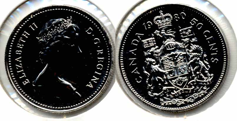 1980 Canada 50 Cents Prooflike