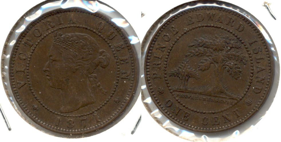 1871 Prince Edward Island Canada 1 Cent EF-40