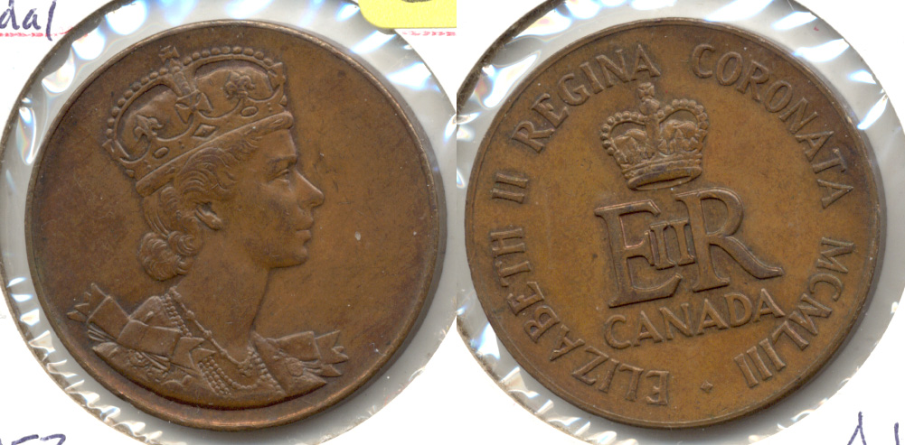 1953 Canada School Medal EF-40