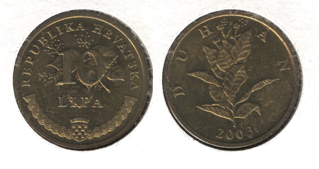 2003 Croatia 10 Lipa EF-40