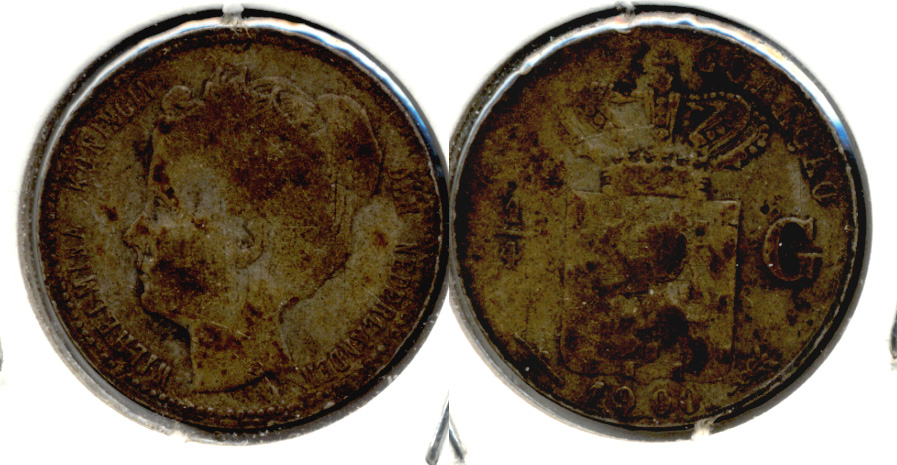 1900 Curacao Quarter Gulden VG-8