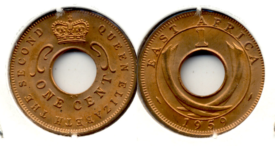 1959 British East Africa 1 Cent MS