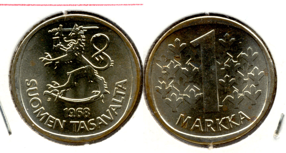 1968-S Finland Markka MS-60