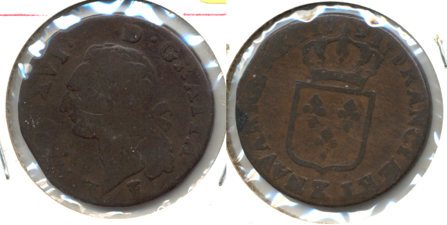 1791 France 1 Sol Good-4