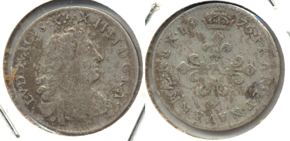 1676-A France 6 Sols Fine-12
