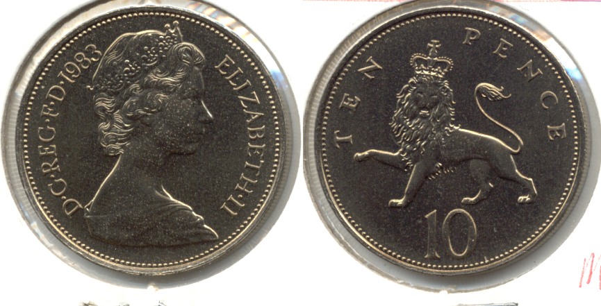 1983 Great Britain 10 Pence MS-60