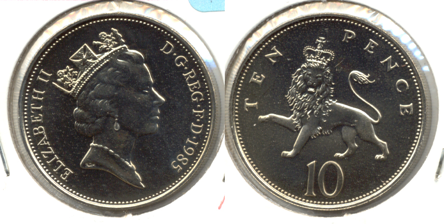 1985 Great Britain 10 Pence MS-60