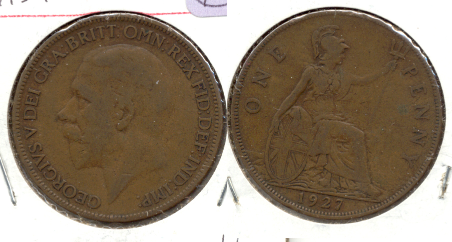 1927 Great Britain 1 Penny VG-10