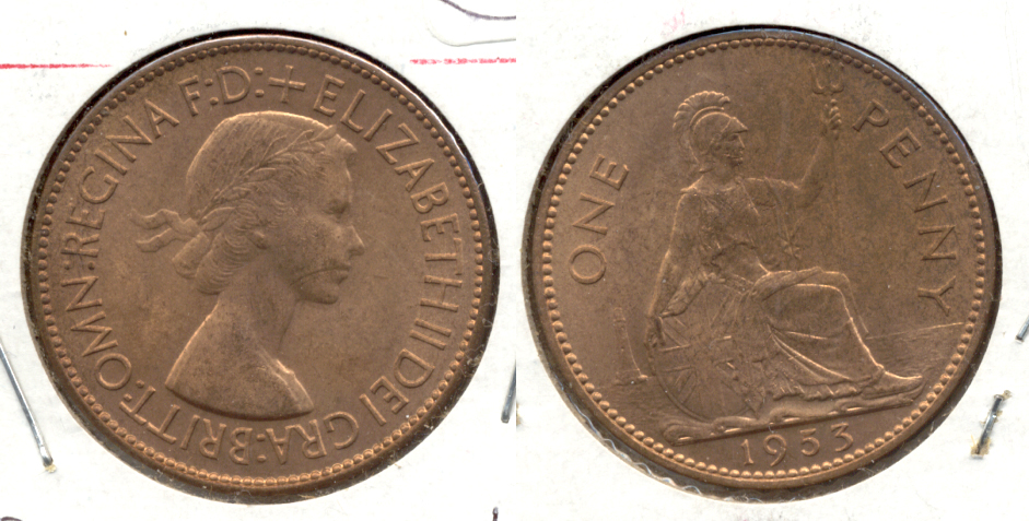 1953 Great Britain 1 Penny MS-60