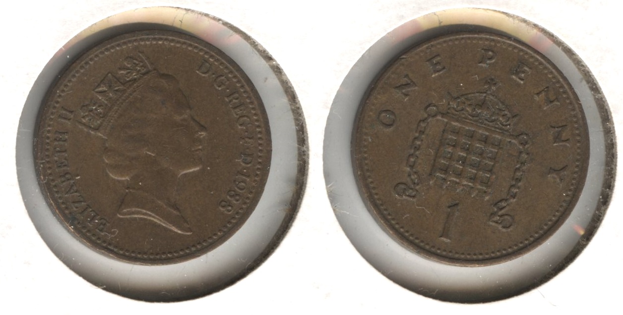 1988 Great Britain 1 Penny EF-40