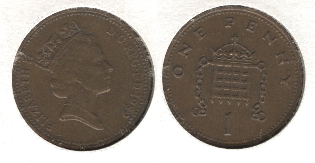 1989 Great Britain 1 Penny EF-40