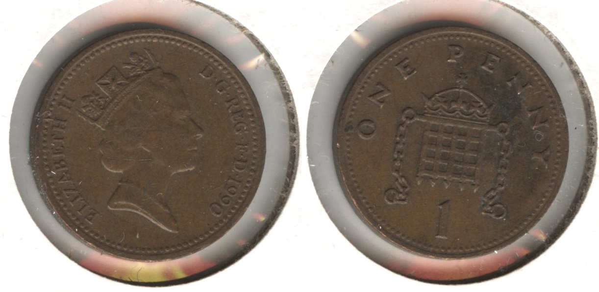 1990 Great Britain 1 Penny EF-40