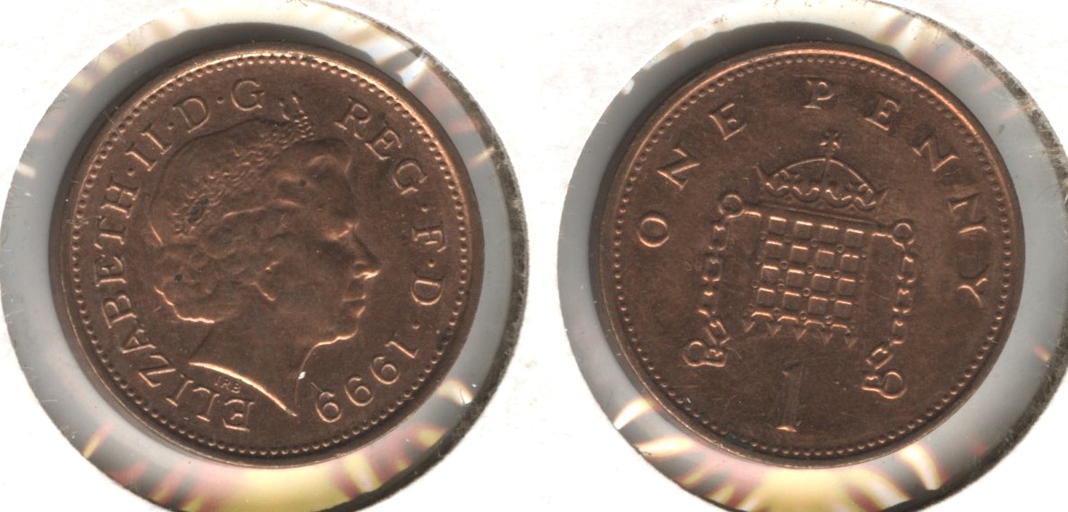 1999 Great Britain 1 Penny EF-40