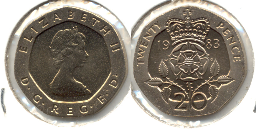 1983 Great Britain 20 Pence MS