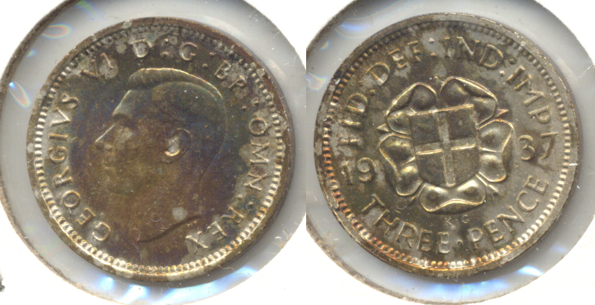 1937 Great Britain 3 Pence MS-60