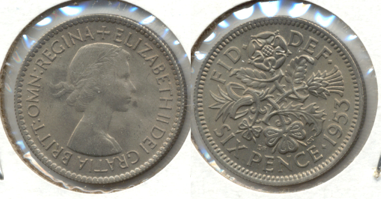1953 Great Britain 6 Pence MS-60