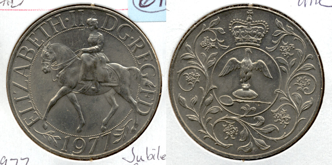 1977 Jubilee Great Britain Crown MS-60