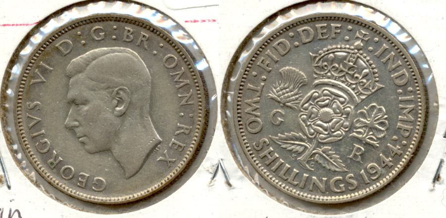 1944 Great Britain Florin VF-20