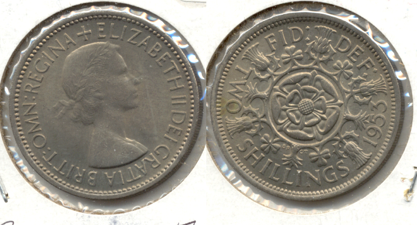 1953 Great Britain Florin MS-60