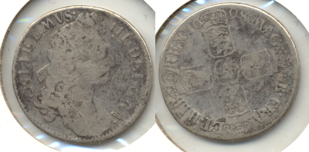 1698 Great Britain Shilling Good-4