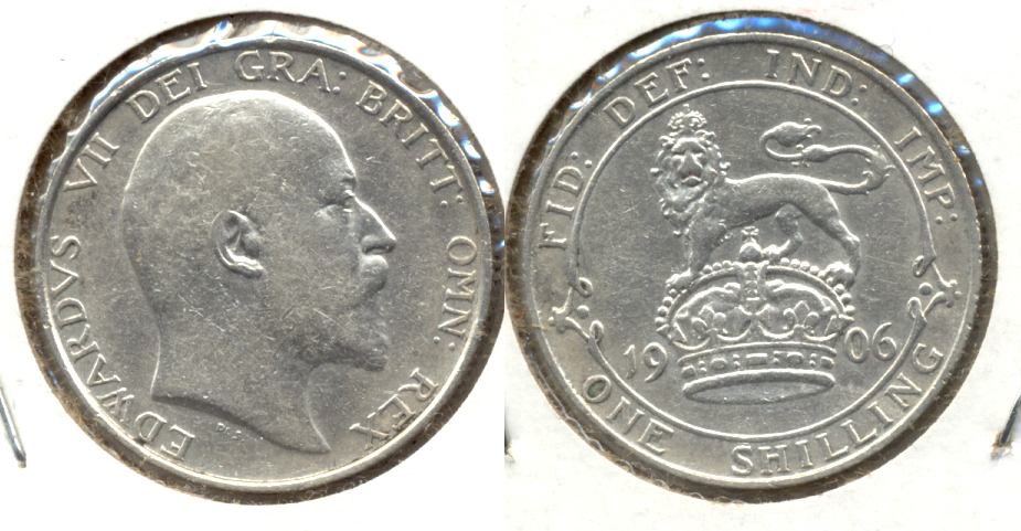1906 Great Britain Shilling EF-40