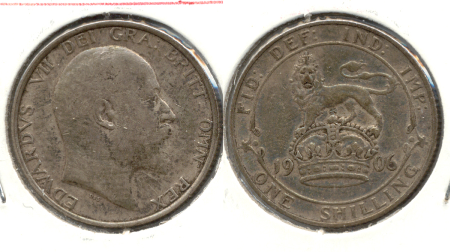 1906 Great Britain Shilling VF-20