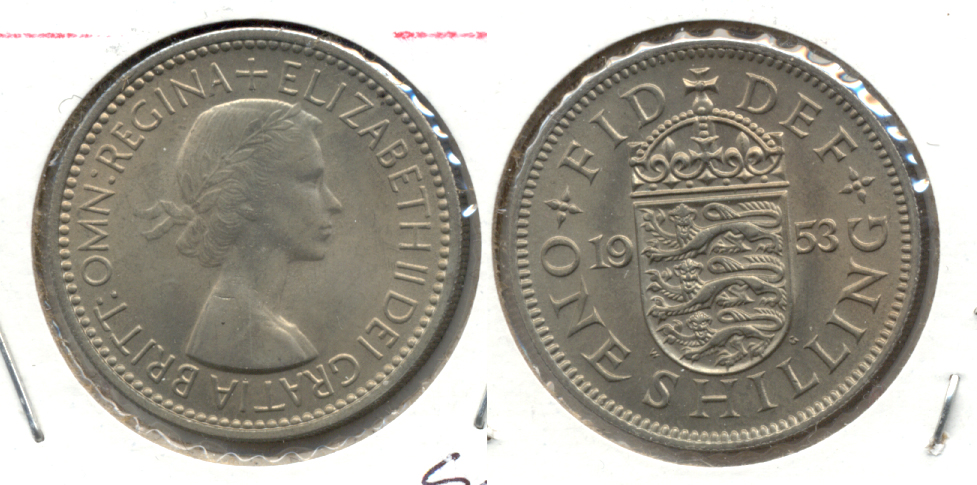 1953 Scottish Crest Great Britain Shilling MS-60