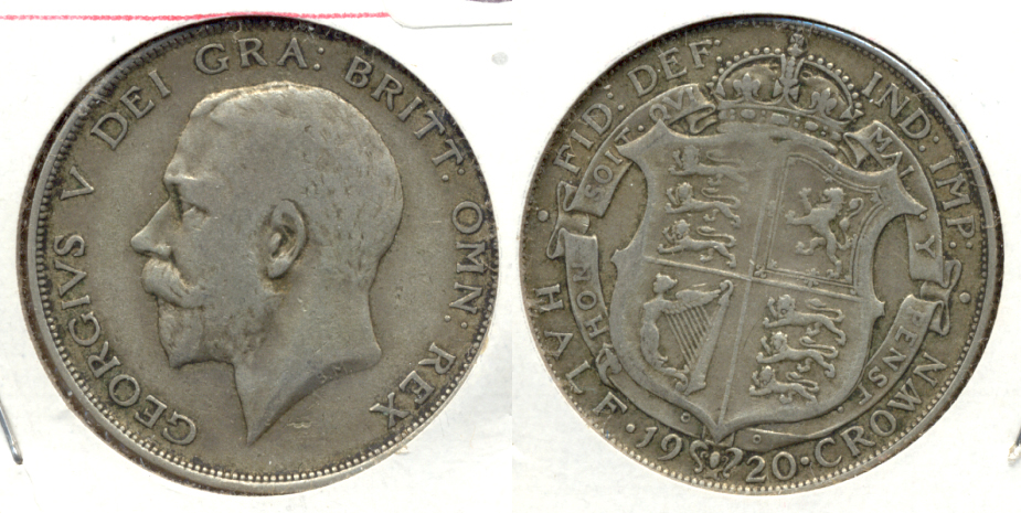 1920 Great Britain Half Crown VF-20