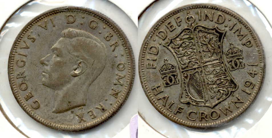 1941 Great Britain Half Crown VF-20