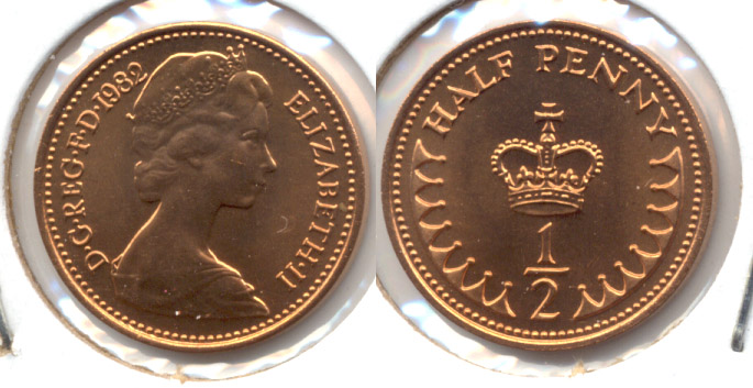 1982 Great Britain Half Penny MS