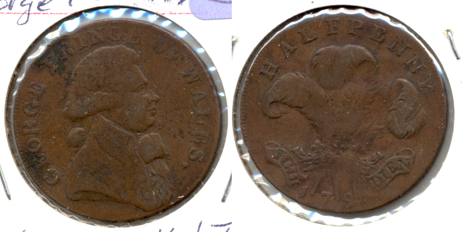 1794 Great Britain Half Penny Token