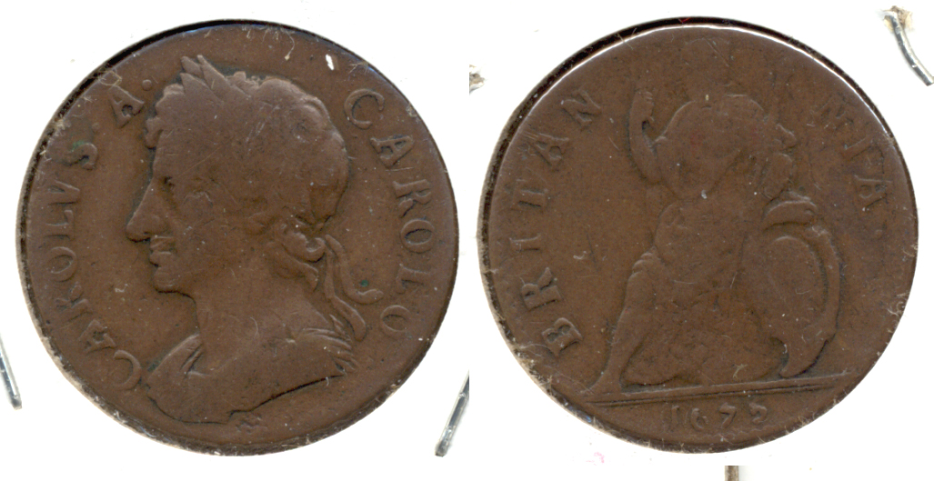 1675 Great Britain Farthing VG-10