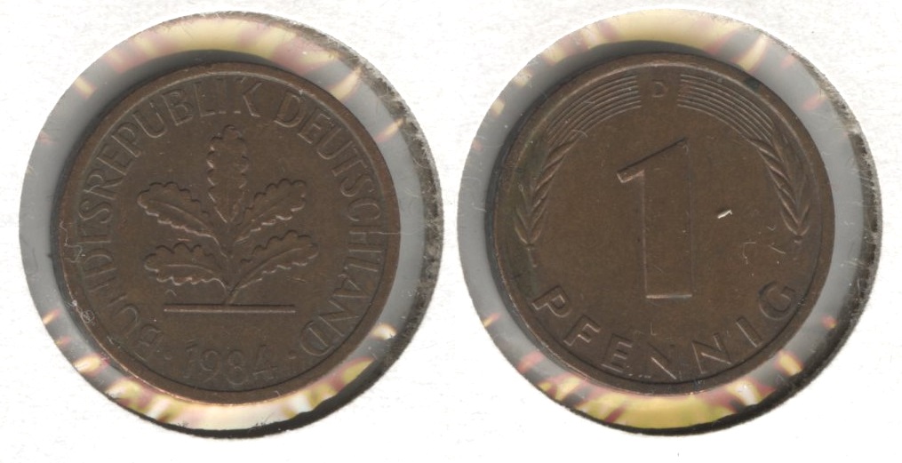 1984-D Germany 1 Pfennig EF-40