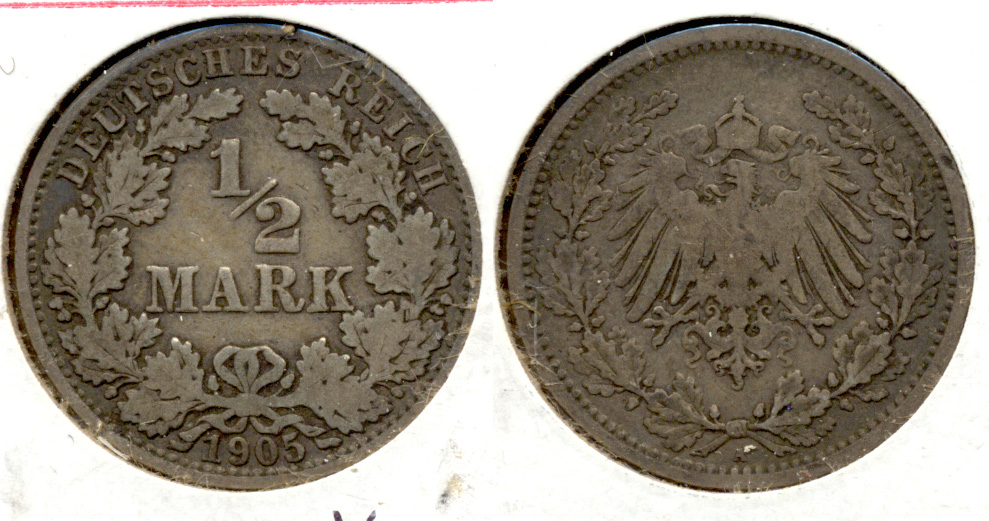 1905-A Germany Half Mark Fine-12