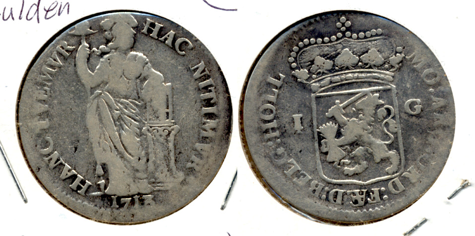 1713 Hollandia 1 Gulden VG-8