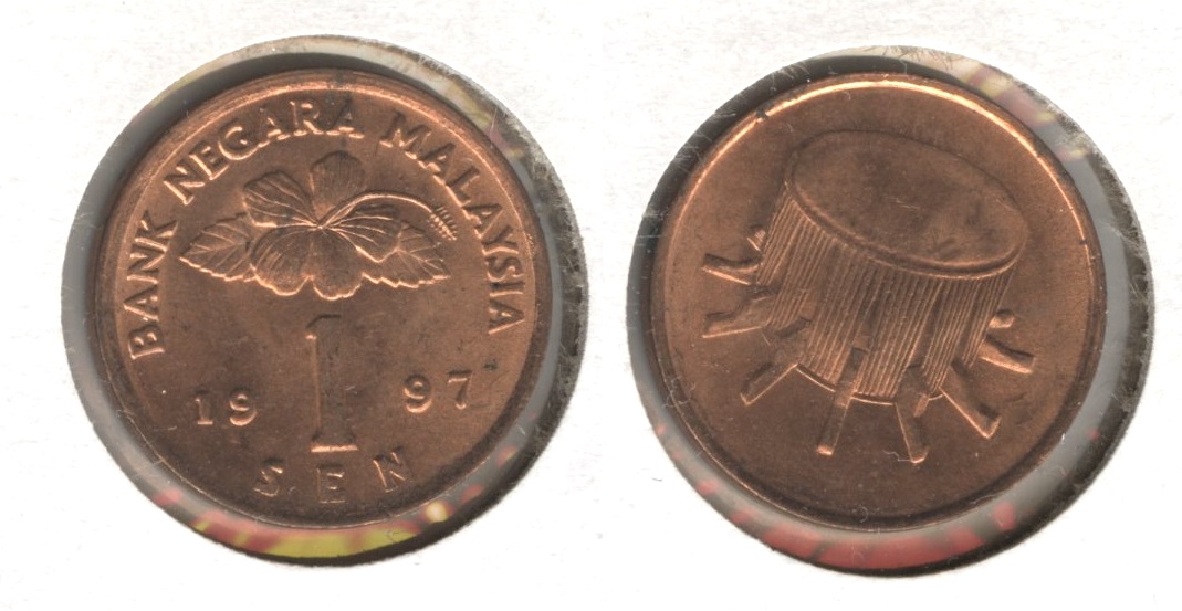 1997 Malaysia 1 Sen AU-50