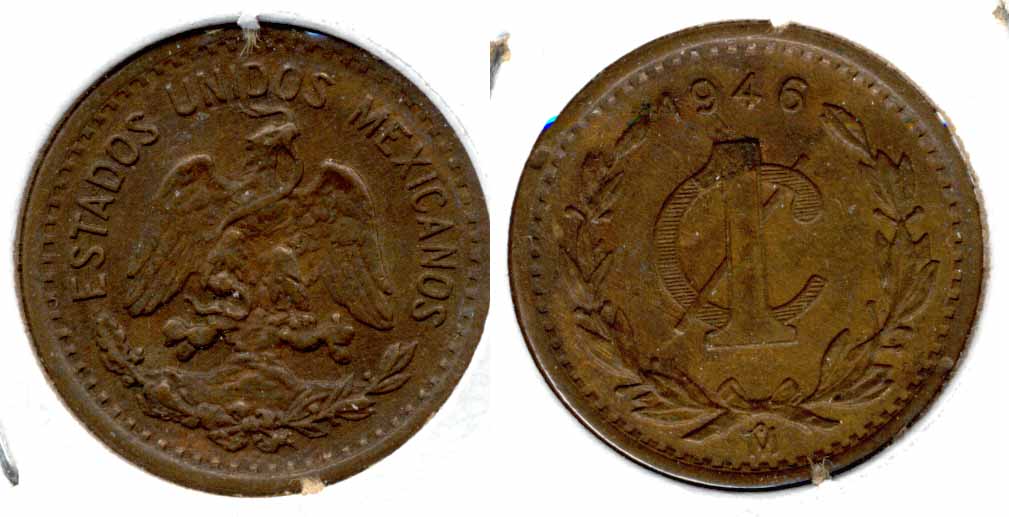 1946 Mexico 1 Centavo EF-40