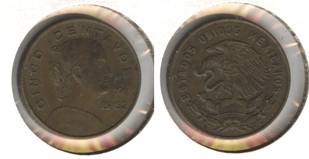 1962 Mexico 5 Centavos VF-20
