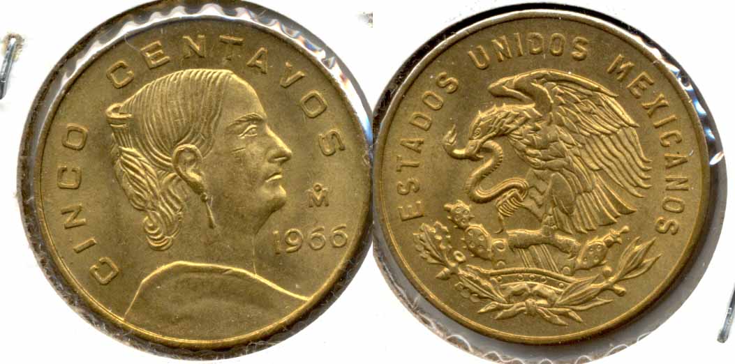1966 Mexico 5 Centavos MS