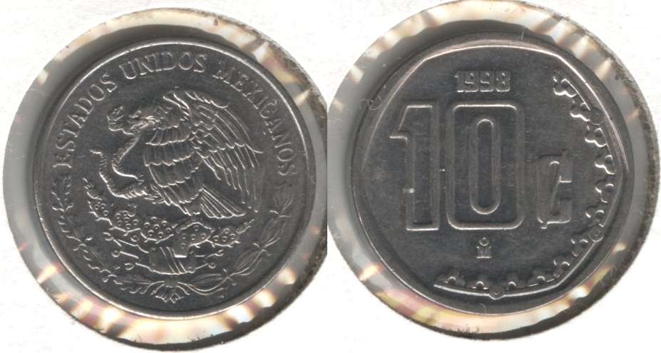 1998 Mexico 10 Centavos EF-40