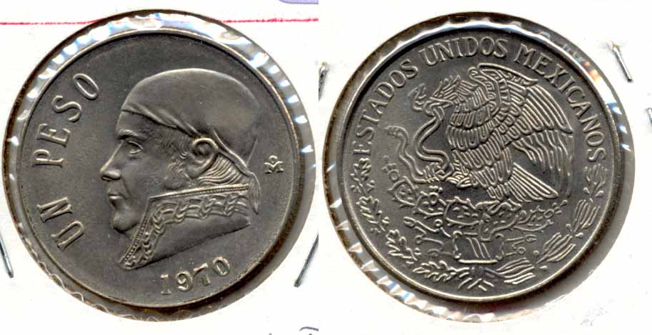 1970 Mexico 1 Peso MS