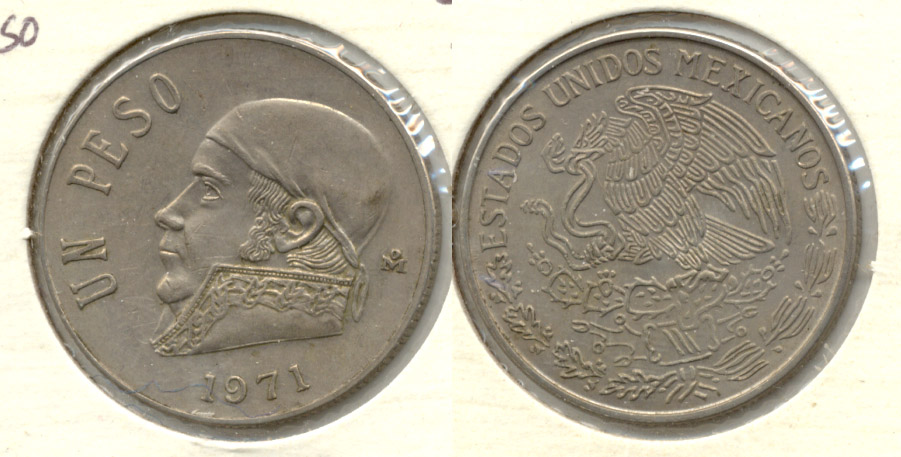 1971 Mexico 1 Peso EF-40