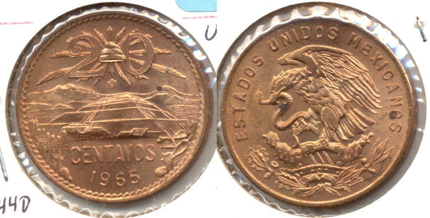 1965 Mexico 20 Centavos MS