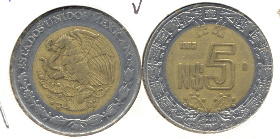 1993 Mexico 5 Pesos VF-20