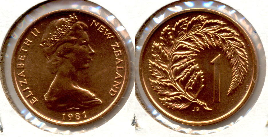 1981 New Zealand 1 Cent MS-60