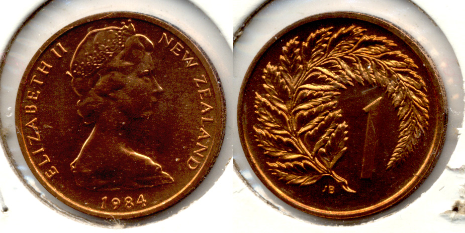 1984 New Zealand 1 Cent MS-60
