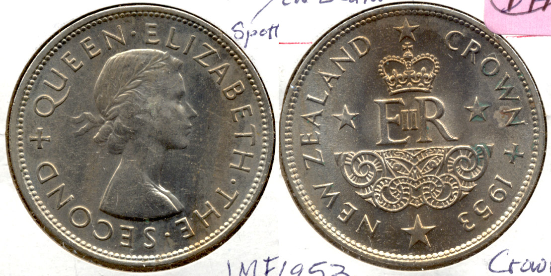 1953 New Zealand Crown MS-60