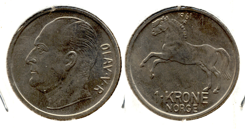 1961 Norway 1 Krone MS