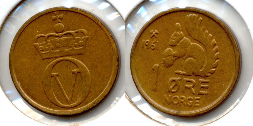 1961 Norway 1 Ore MS