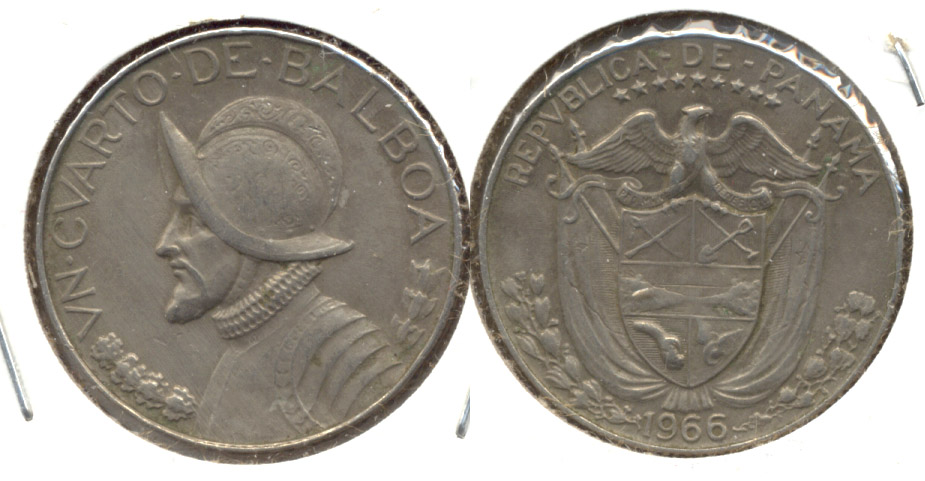 1966 Panama 1/4 Balboa VF-20